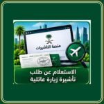 الاستعلام عن طلب تأشيرة زيارة عائلية