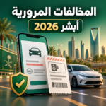 صورة توضيحية للاستعلام عن المخالفات المرورية عبر أبشر